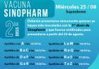 Operativo Vacunación COVID-19: miércoles 24 de agosto