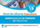 Los operativos de vacunación Covid-19 se realizarán UNICAMENTE los días miércoles