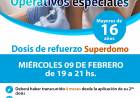 Operativo de vacunación Covid-19 para mayores de 16 años