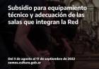 1° Convocatoria Nacional para el fortalecimiento de salas en la Red Federal de Teatros