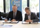 Acastello y Bernarte firmaron convenio de colaboración y entregaron beneficios de promoción industrial a 7 firmas de la ciudad