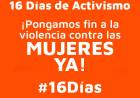 Actividades por los 16 días de Activismo contra la Violencia de Género