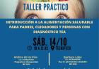 Taller gratuito sobre alimentación saludable para personas con diagnóstico TEA