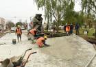 Pavimentación: etapa final de los últimos cruces de vías del ex FFCC Mitre