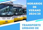 Se establece nuevo horario de verano para el servicio de transporte Urbano de pasajeros