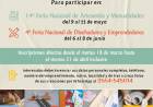 Convocatoria abierta para participar de 14ª Feria Nacional de Artesanías y Manualidades y de la 4º Feria Nacional de Diseñadores y Emprendedores