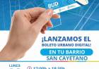 El Boleto Urbano Digital se presenta en los barrios