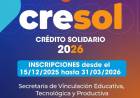CRESOL 2026: continúan las inscripciones para acceder al beneficio