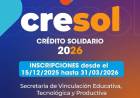 CRESOL 2026: siguen abiertas las inscripciones para acceder al beneficio