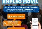 La Oficina de Empleo Móvil llega a barrio Sarmiento para acercar oportunidades laborales y de capacitación