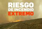 Riesgo de incendios: mañana será EXTREMO en el oeste y noroeste de Córdoba, ALTO en el resto de la provincia