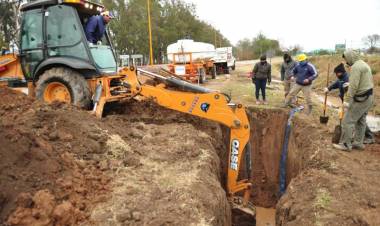 Se realizan obras en el sector norte para potenciar y extender la red de gas natural