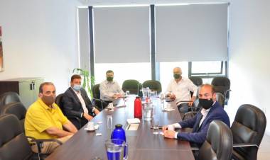 El intendente García Aresca se reunió con autoridades del Parque Industrial