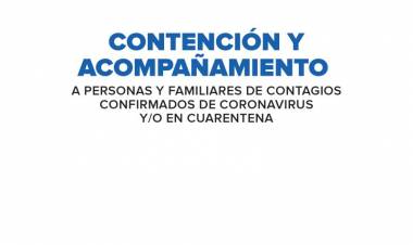 Contención y/o acompañamiento virtual a personas o familias en cuarentena