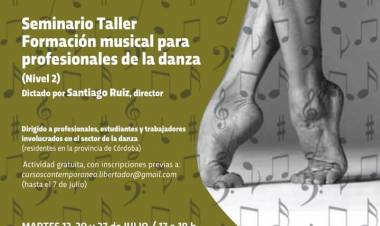 Formación musical para profesionales de la danza, a cargo del director Santiago Ruiz