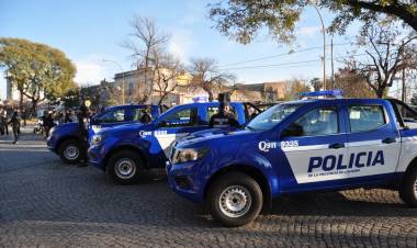 El Departamento San Justo recibió nuevas unidades y equipamiento para la policía