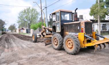 Comenzó la pavimentación en barrio 9 de Septiembre