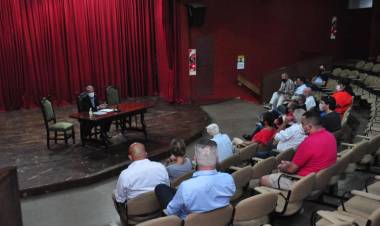 Primera reunión del intendente Bernarte con la CGT Reg. San Francisco