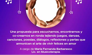 Ronda abierta entre mujeres, encuentros para la reflexión y el diálogo a través de musicoterapia