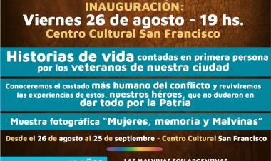 El viernes se inaugura interesante muestra “Héroes de Malvinas: historias y memorias”