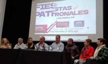 Daniele presentó la programación de los festejos patronales de Las Varillas