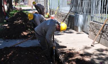 Comenzaron los trabajos de la tercera etapa de la obra de gas natural en barrio Parque