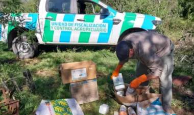 Desarticularon un “basural a cielo abierto” ilegal en un campo de Calamuchita