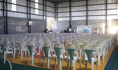 Bernarte participó de la inauguración del SUM en el Centro Educativo Hipólito Bouchard