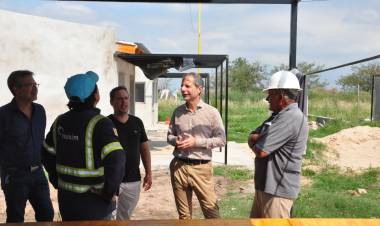 Bernarte supervisó la construcción de las viviendas del Loteo LOTENGO