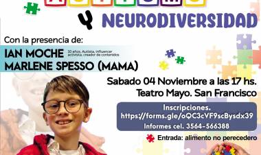 El activista Ian Moche se presenta en el Teatro Mayo de la ciudad para hablar de autismo