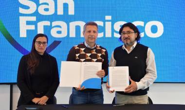 Bernarte firmó convenios para implementar tres proyectos con la UTN Regional San Francisco