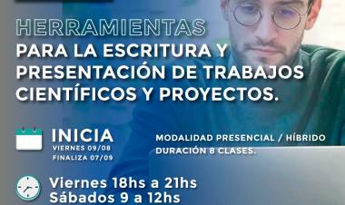 Abrió la inscripción al curso de Posgrado "Herramientas para la escritura y presentación de trabajos científicos y proyectos"