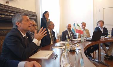 Bernarte realizó un balance de lo gestionado y logrado durante su viaje a Italia