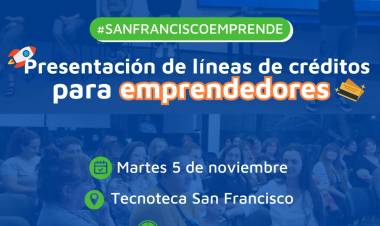 A través de diferentes acciones, San Francisco busca generar una comunidad de emprendedores