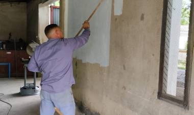 Realizan tareas de mantenimiento en la planta potabilizadora de Amos