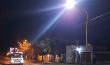 El municipio inicia recambio de luminarias en Barrio El Prado