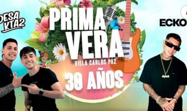 Confirman primeros artistas para la Fiesta de la Primavera de Carlos Paz