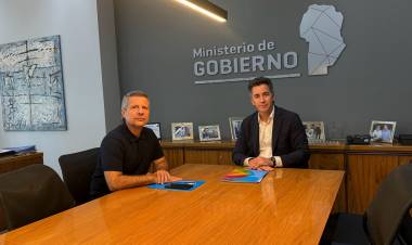 Avanzan las obras en San Francisco: Damián Bernarte se reunió con el ministro de gobierno Manuel Calvo