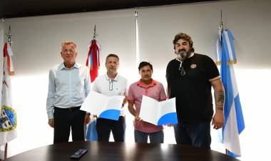 La Municipalidad firmó un convenio de comodato con el Club Atlético La Milka