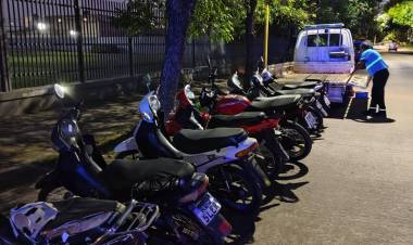 En un nuevo control vehicular se retuvieron nueve motocicletas por distintas infracciones