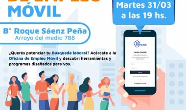 La Oficina de Empleo Móvil llega a Barrio Roque Sáenz Peña