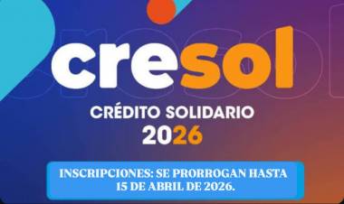 Se prorrogó hasta el 15 de abril el plazo para inscribirse en el Programa CRESOL