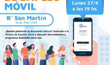 La Oficina Móvil de Empleo llega a barrio San Martín