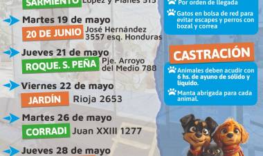 La próxima semana se retoman las castraciones y vacunaciones por los barrios