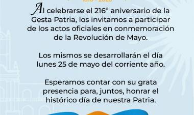 Con el tradicional desfile y actos protocolares San Francisco se prepara para celebrar el 25 de Mayo