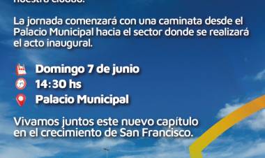 El 7 de junio se inaugura la revaloración del bulevar 9 de julio, senda peatonal y bicisenda a nivel y en altura