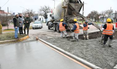 El Plan integral de arreglo de calles avanzan en un nuevo tramo de Av. del Libertador Norte