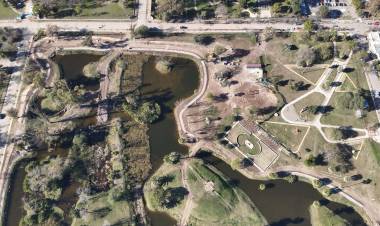 Las obras del Parque Cincuentenario avanzan a buen ritmo y ya muestran importantes transformaciones