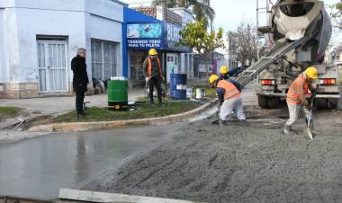Avanza la etapa final del Plan Integral de Arreglo de Calles sobre Av. Libertador Norte