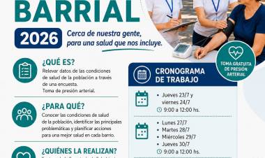 La Secretaría de Salud inicia una nueva etapa del Proyecto Salud Barrial 2026